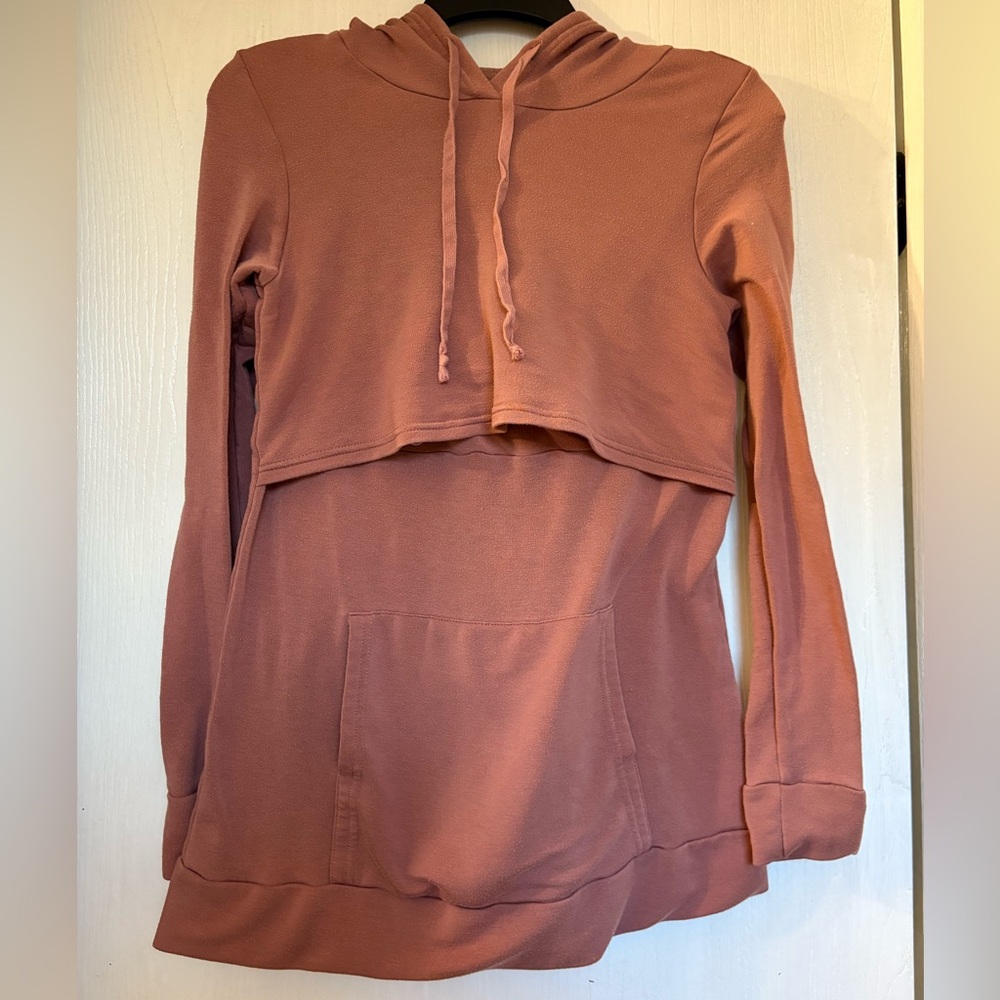 Latched Mama Mauve Hoodie Top